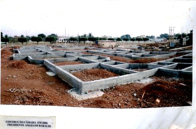 Construção da Câmara em 2006 - Presidente Angelim Baraldi