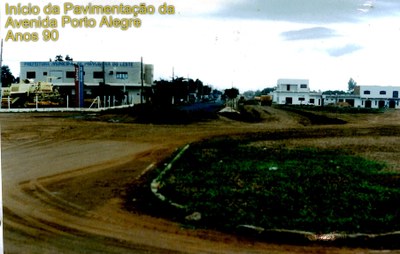Início da pavimentação da Av. Porto Alegre - Anos 90