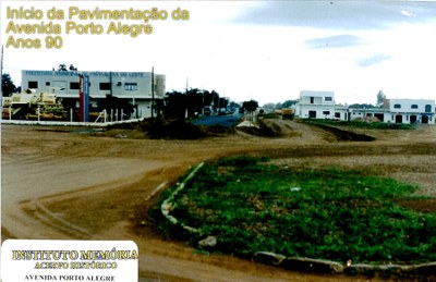 Início da Pavimentação da Av. Porto Alegre - Anos 90