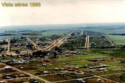 Vista aérea de Primavera do Leste - 1986