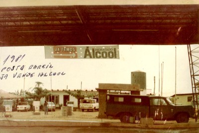 Venda de álcool no Posto Barril - 1981