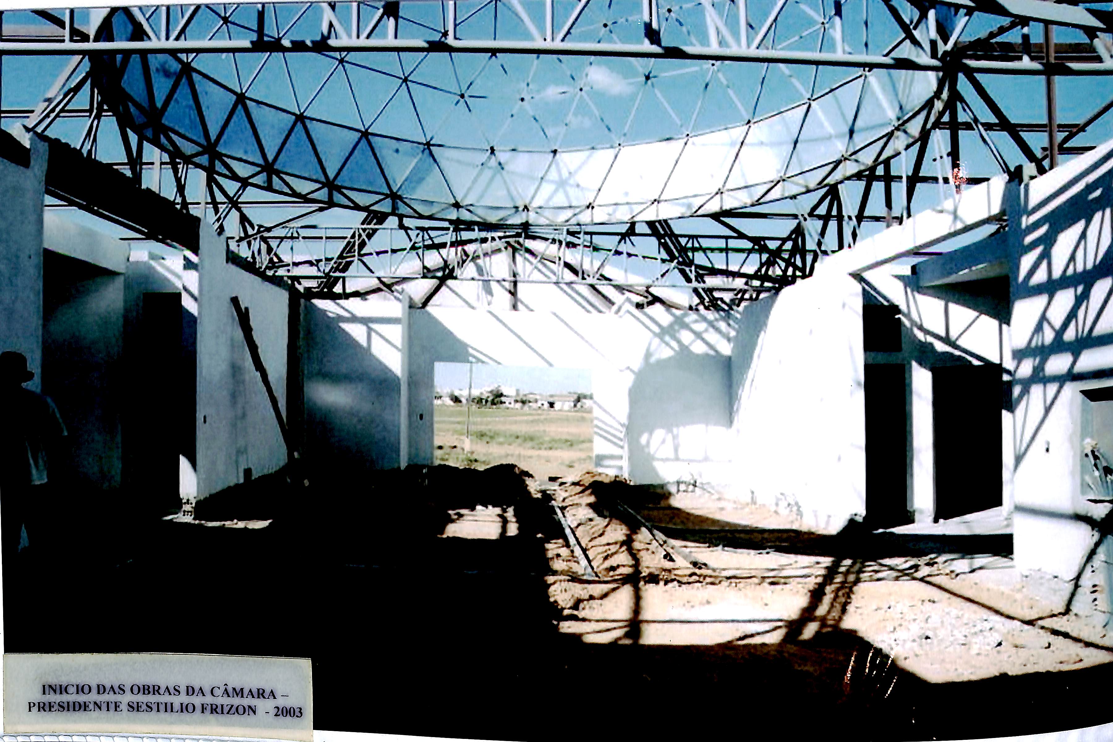 Início das obras da Câmara - Presidente Sestílio Frizon - 2003