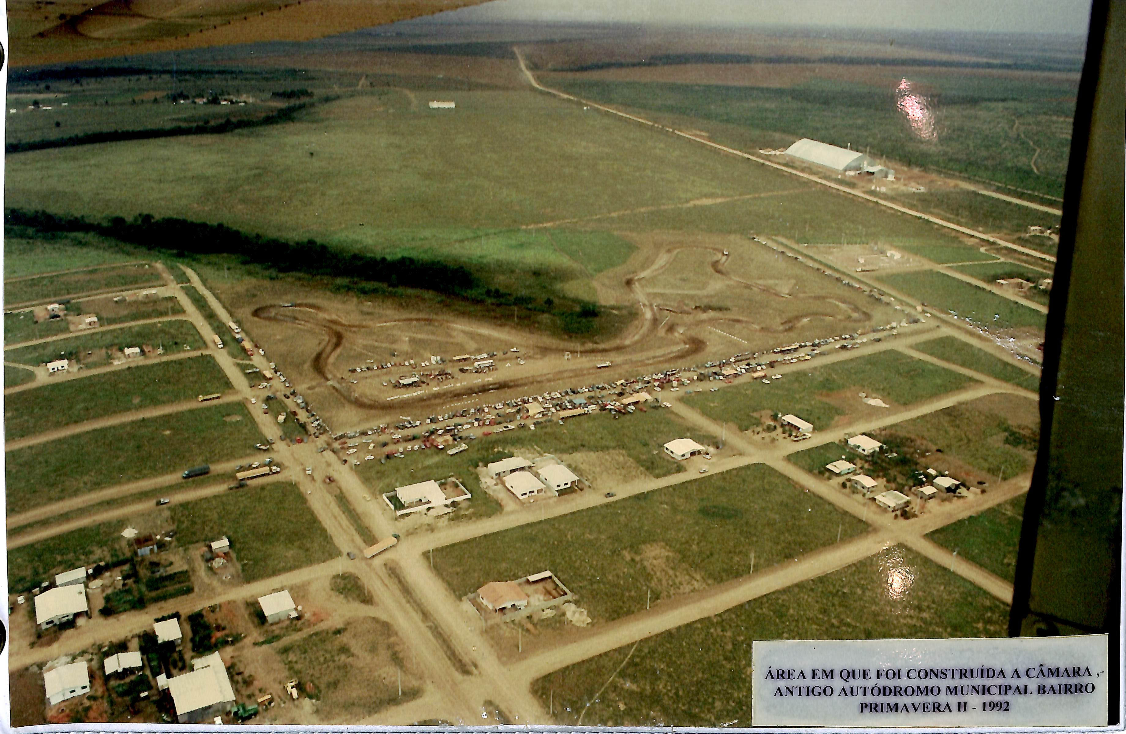 Área em que foi construída a Câmara - Antigo Autódromo Municipal - Bairro Primavera II - 1992