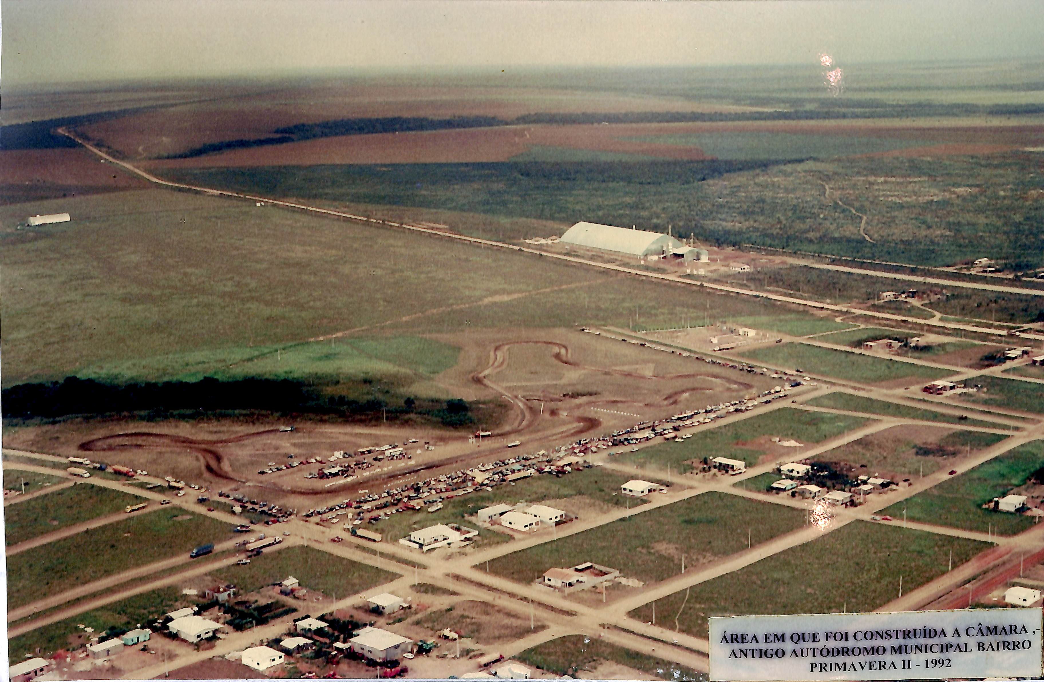 Área em que foi construída a Câmara - Antigo Autódromo Municipal - Bairro Primavera II - 1992