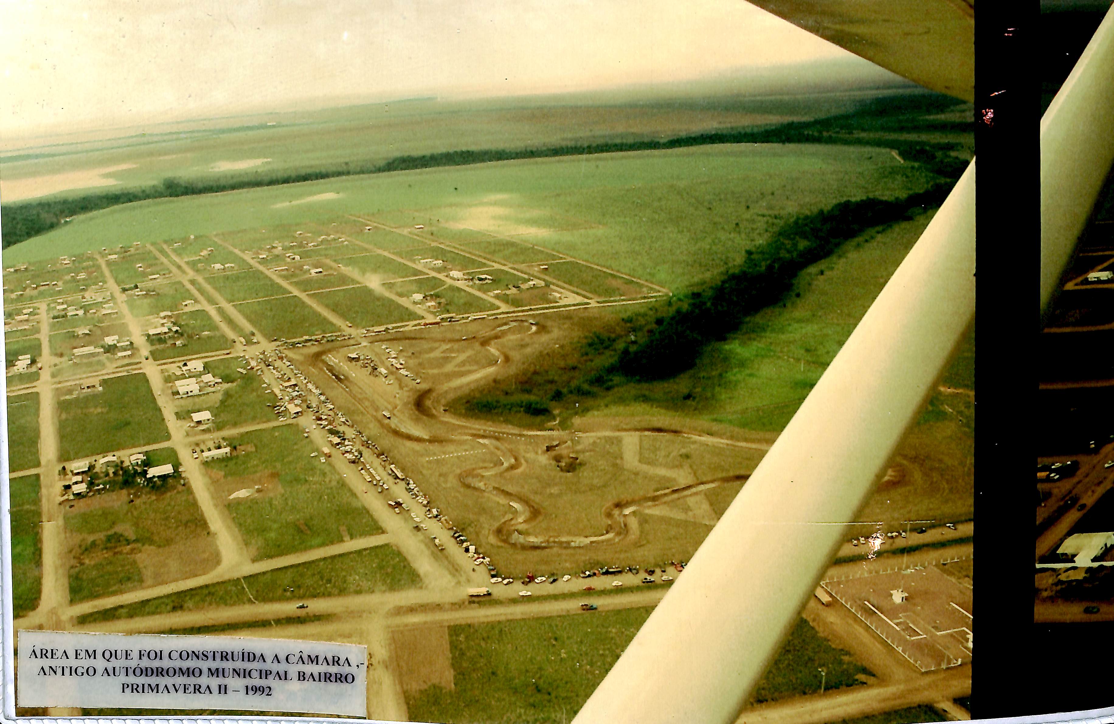 Área em que foi construída a Câmara - Antigo Autódromo Municipal - Bairro Primavera II - 1992