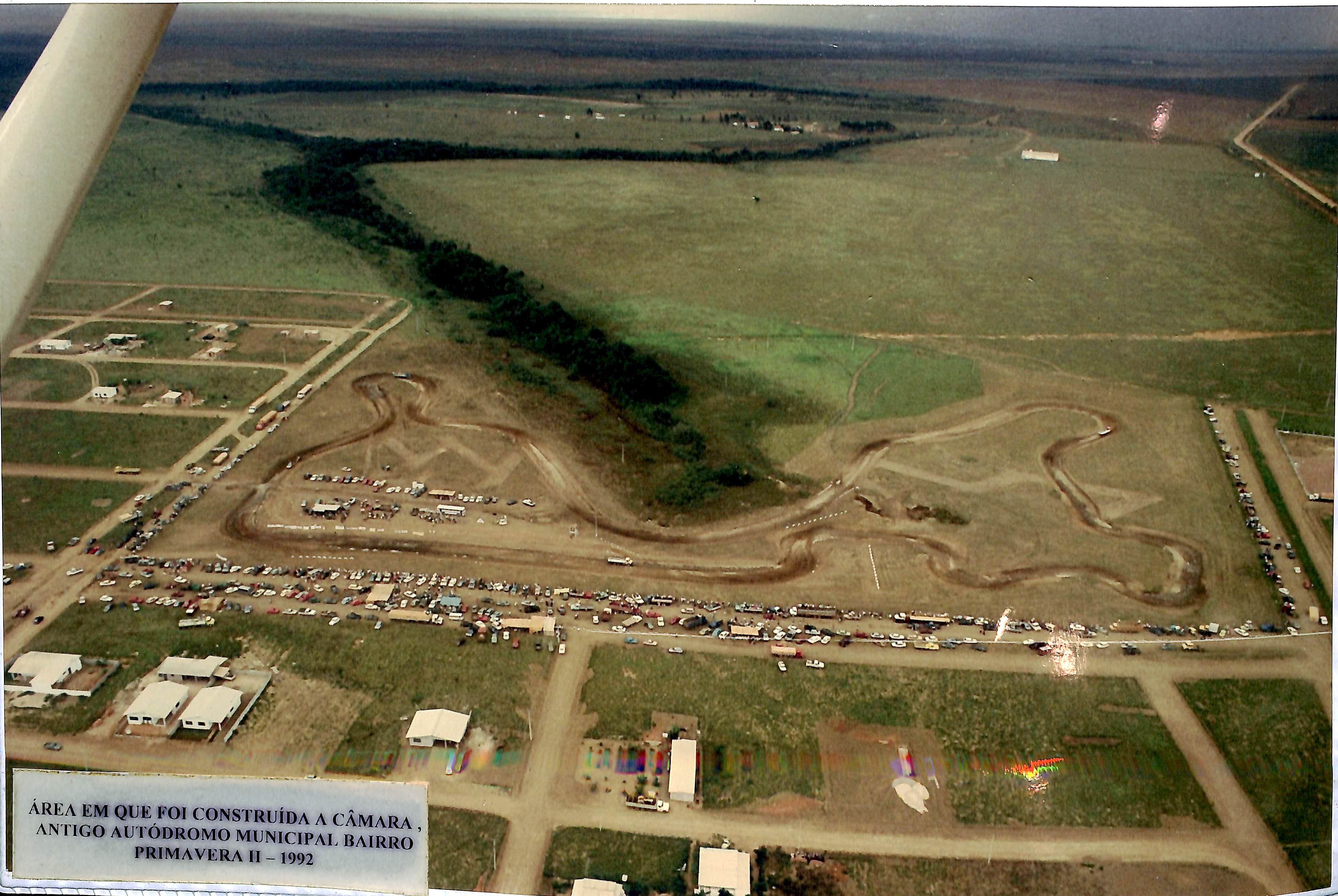 Área em que foi construída a Câmara - Antigo Autódromo Municipal - Bairro Primavera II - 1992