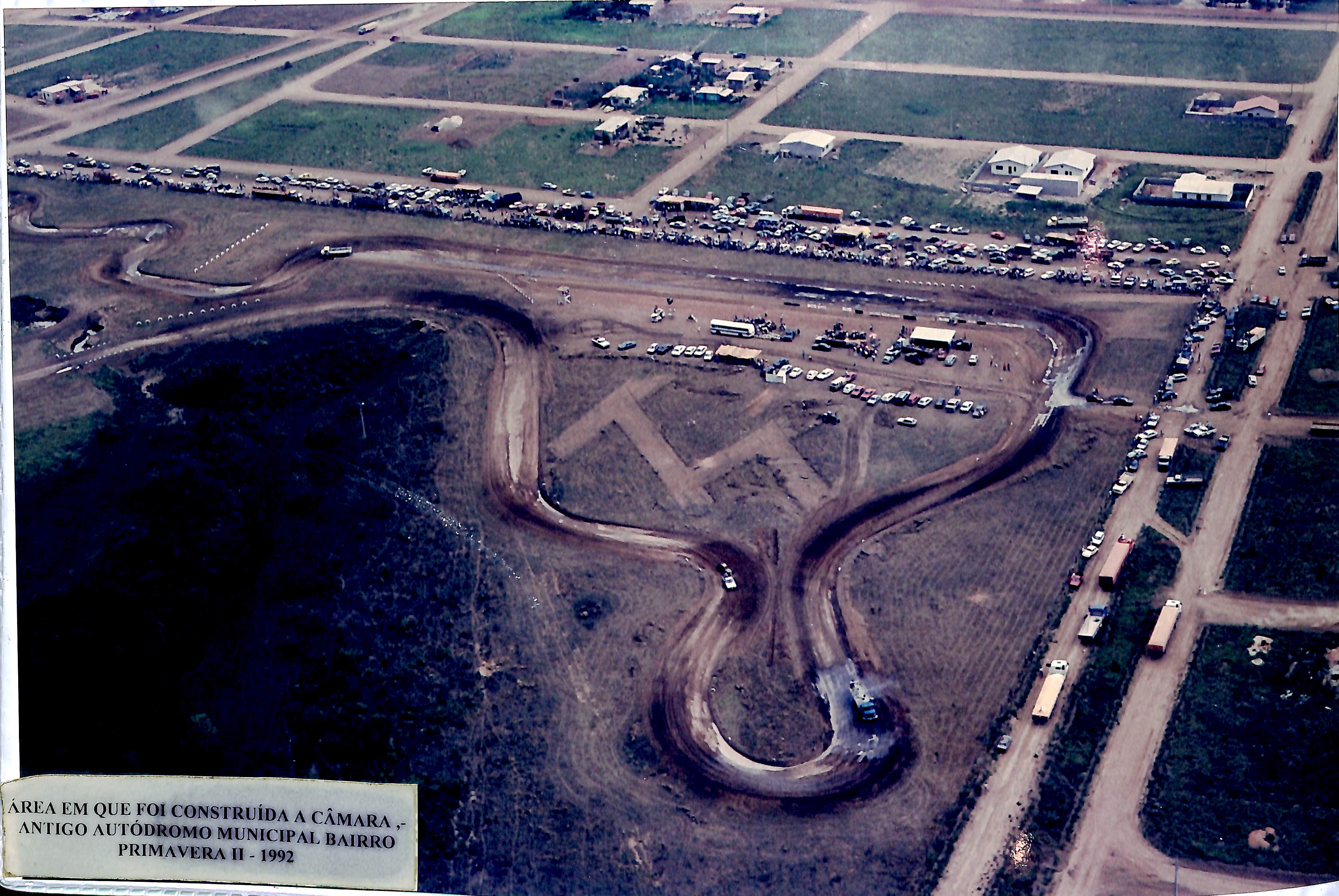 Área em que foi construída a Câmara - Antigo Autódromo Municipal - Bairro Primavera II - 1992