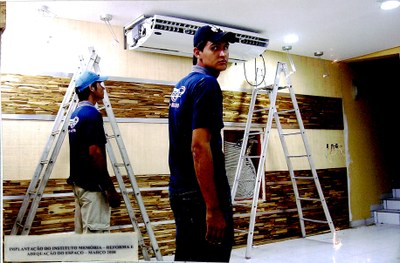 Obras de reforma e adequação do espaço para o Instituto Memória - Março 2008