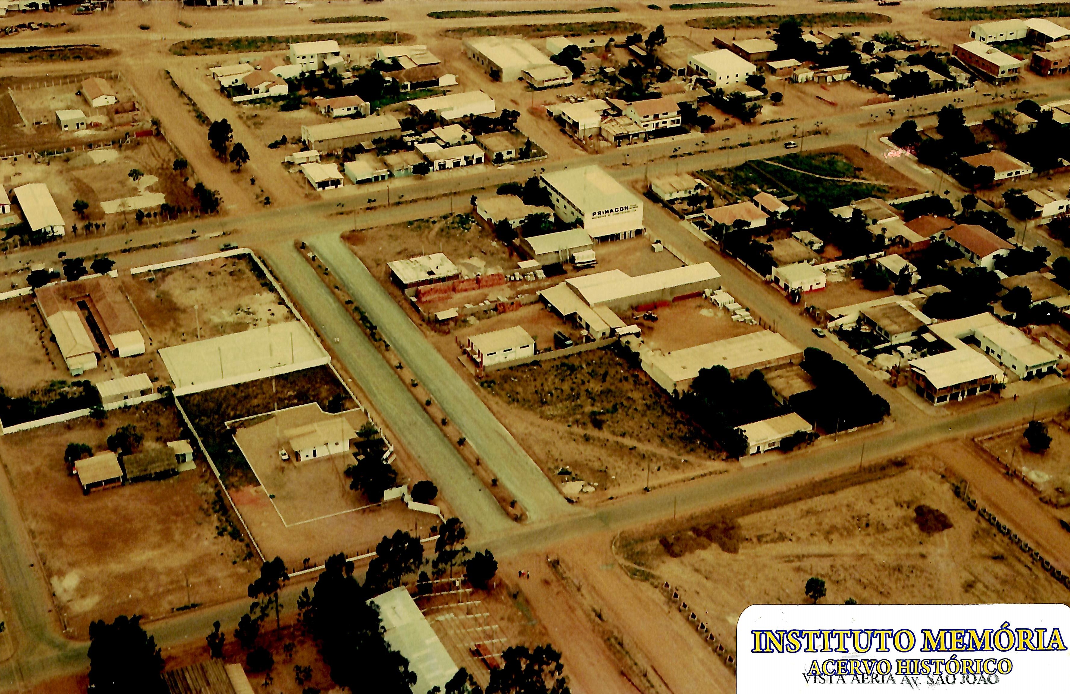 Vista aérea da Av. São João
