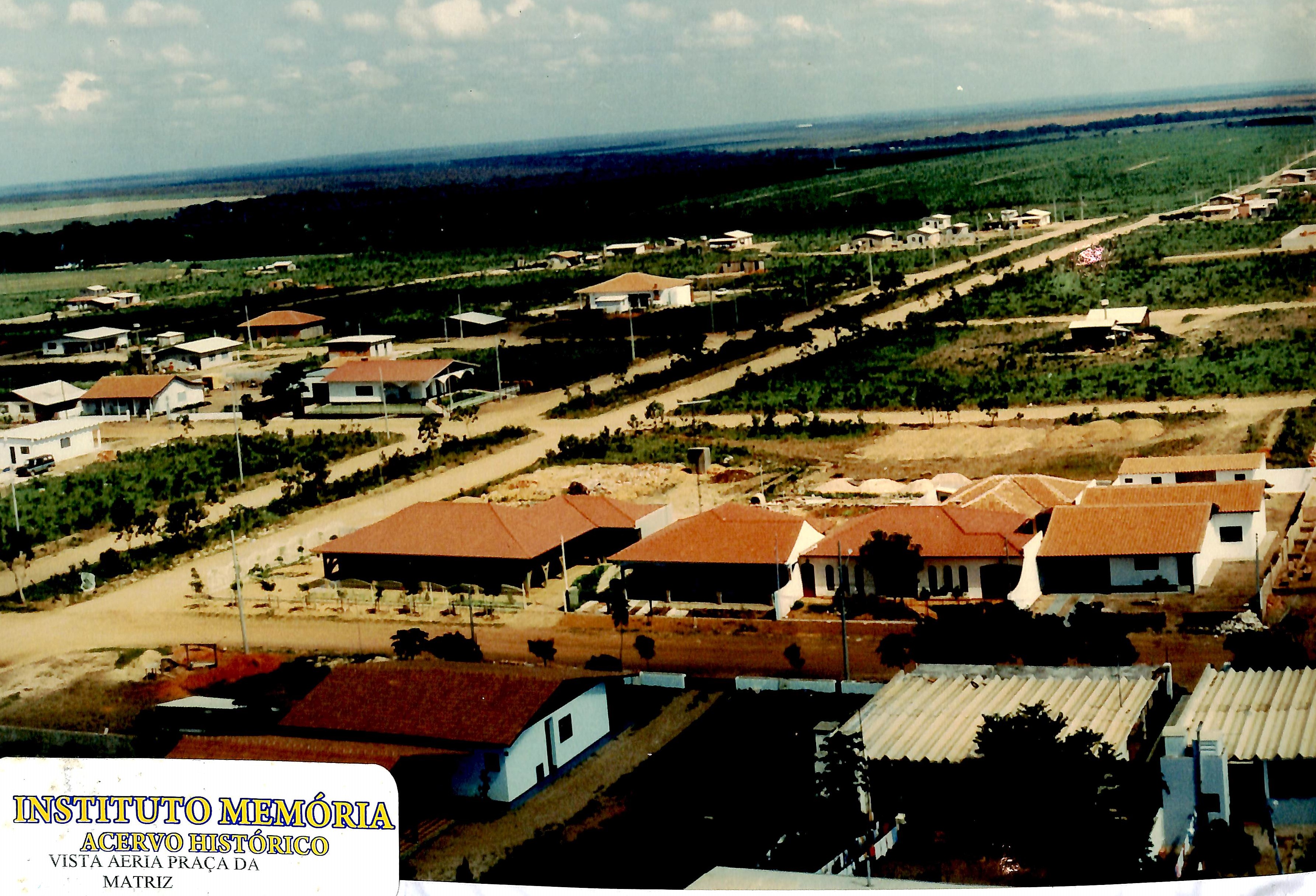 Vista aérea da Praça da Matriz