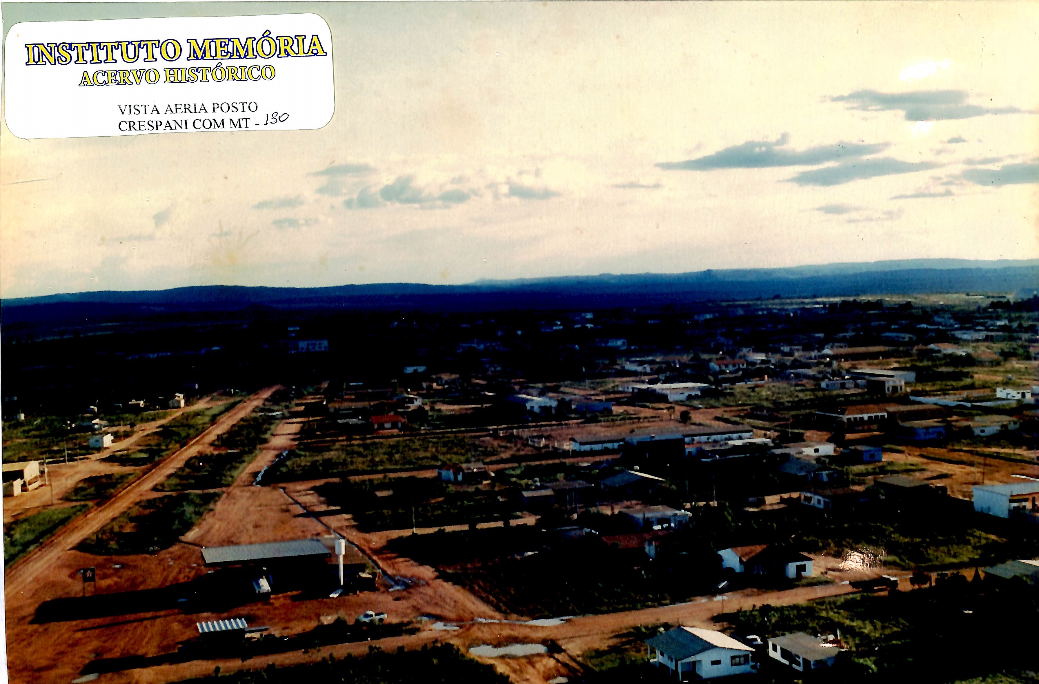 Vista aérea do Posto Crespani com a MT-130