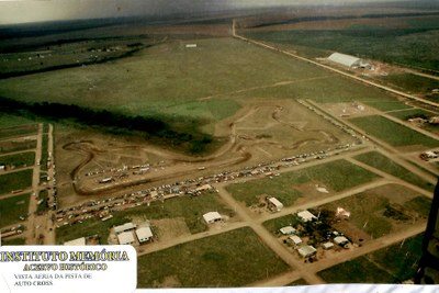 Vista aérea da pista de Autocross