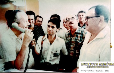 Inauguração do Posto Telefônico - 1981