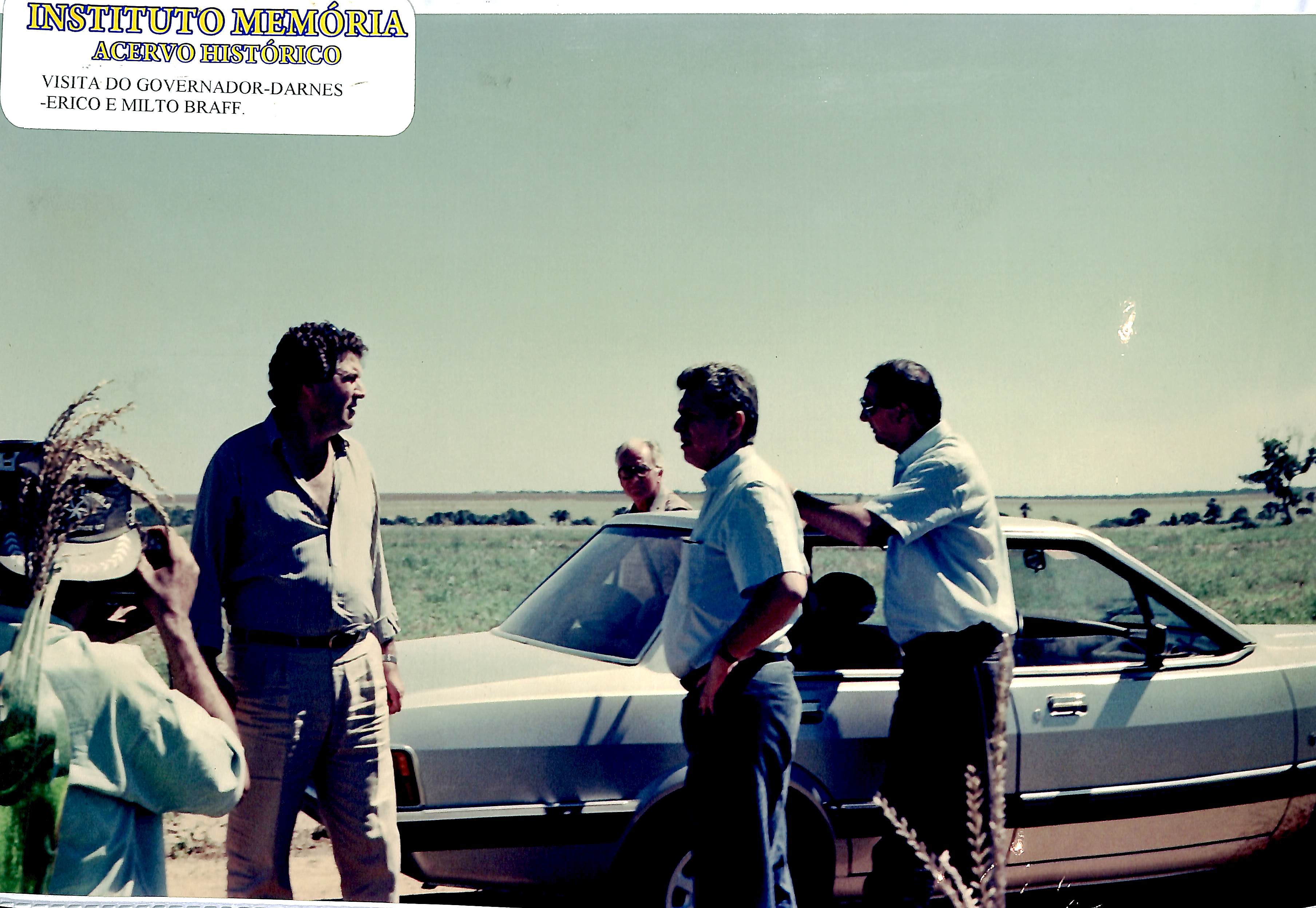 Visita do Governador - Darnes, Érico e Milton Braff