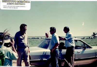 Visita do Governador - Darnes, Érico e Milton Braff