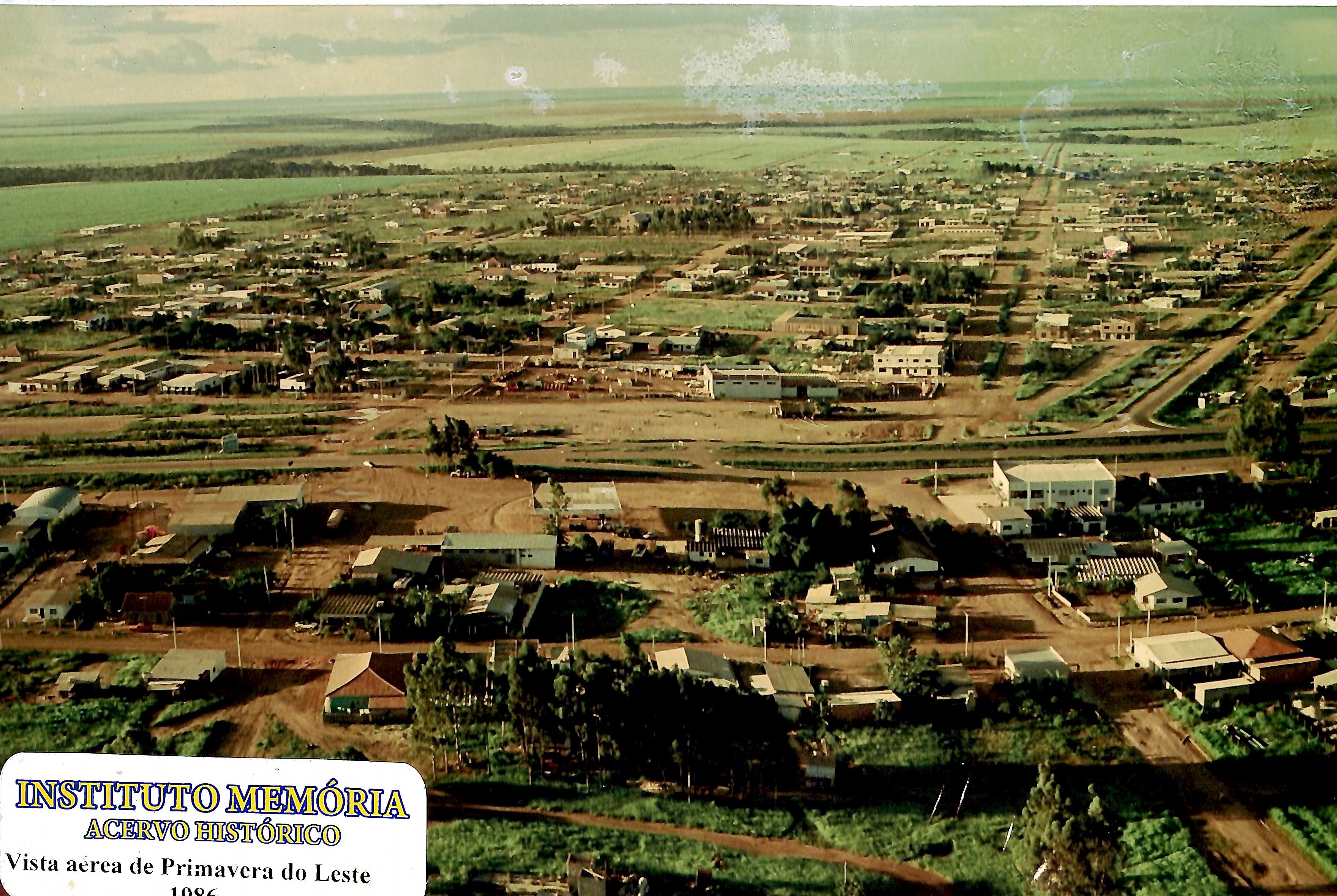 Vista aérea de Primavera do Leste - 1986