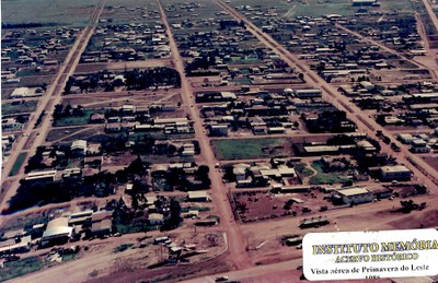 Vista aérea de Primavera do Leste - 1986