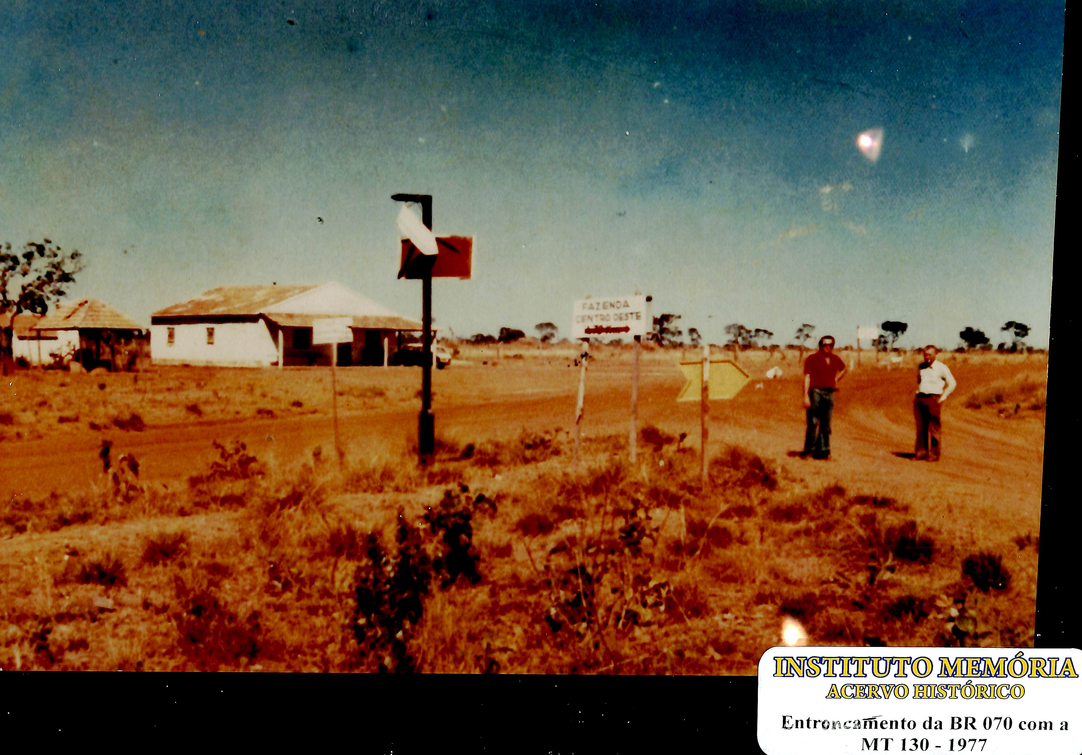 Entroncamento da BR-070 com a MT-130 - 1977