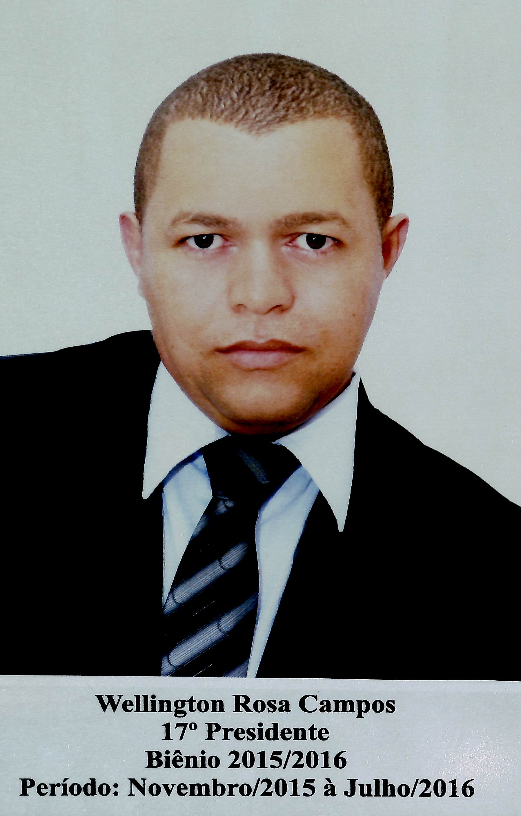 17º Presidente - Wellington Rosa Campos - (11/2015-06/2016)